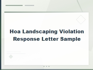 How to Respond to Hoa Landscaping Violation Letters